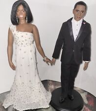 Barack and Michelle Obama 2008 Inauguration Dolls by Danbury Mint Inaugural  picture