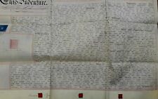 1866 HM Land Registry deeds for a property in Sandgate Kent:immaculate condition picture