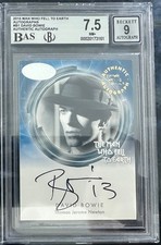 DAVID BOWIE Man Who Fell To Earth /50 Strickly Ink Signed Autograph ON Card BGS picture