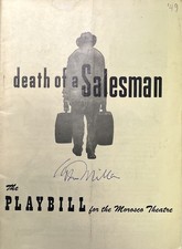 Arthur Miller - Signed Autograph  - Death of a Salesman (1949) Broadway Playbill picture
