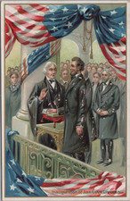 1910 Raphael Tuck Lincoln's Birthday Series No.155 Inauguration of Abraham Linco picture