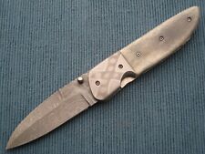 Custom Larry Pridgen Gentleman's Carry Giraffe Bone Liner-Lock Folding Knife picture