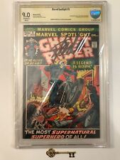 MARVEL SPOTLIGHT #5 CBCS 9.0 -- Signed by Stan Lee 1st Ghost Rider Key picture