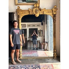 Exceptional Monumental Victorian Renaissance Revival Pier Mirror, Circa 1870 picture