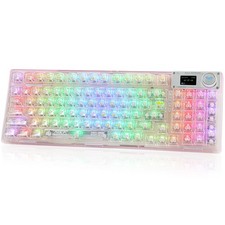 Ouseitech F98Pro Gaming Keyboard, Transparent Keyboard, Mechanical Keyboard, Nu_ picture