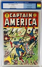 Captain America Comics #47,CGC 8.0 ⭐️1945 Very Fine 🔥Schomburg Last WWII CVR picture