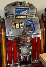 Jennings Dollar Star Chief  Slot Hotel New Frontier/ Mahogany Wood Cabinet picture