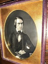 1/4 Daguerreotype of Handsome Man Plumbe Case? Note in Case from 1974 picture