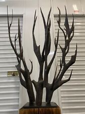 🔥 Incredible Mid Century Modern BRUTALIST Tree Sculpture 1960s, Life Sized HUGE picture