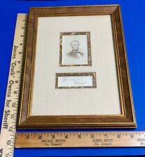 Abraham Lincoln Autograph Cut & Vintage CDV Museum Mounted & Framed BAS LOA  picture