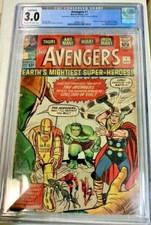AVENGERS #1 CGC G/VG (3.0) CONSERVED JACK KIRBY Never Cleaned or Pressed picture