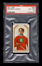 PSA 6 GEORGES VEZINA 1911 Imperial Tobacco C55 Hockey Card #38 ROOKIE, GRAIL picture