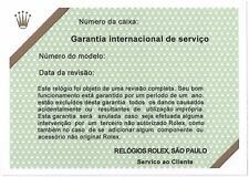 ROLEX Guarantee Certificate Service Yacht Master 16622 16623 16628 68623 68628 picture