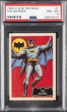 1966 A & BC BATMAN (BLACK BAT ON FRONT) #1 THE BATMAN PSA 8 picture