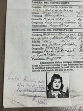 HISTORY ERNESTO CHE GUEVARA MARRIAGE HILDA GADEA CERTIFICATE SIGNED AUTOGRAPH picture