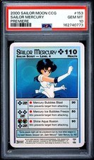 2000 SAILOR MOON CCG: PREMIERE #153 SAILOR MERCURY PSA 10 picture