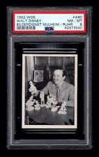 PSA 8 WALT DISNEY 1952 Trade Card #A60 THE HIGHEST EVER GRADED 1 of 1 picture