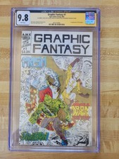 Graphic Fantasy #1 CGC 9.8 Signed #1/300 Firstcopy Of The 1st Dragon (Ajax 82) picture