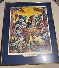 Alex Schomburg Captain America #37 Signed And Numbered Lithograph 95/150 W/COA picture