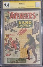 AVENGERS #8 1st app KANG the Conqueror Marvel Comics 1964 CGC 9.4 SIG STAN LEE  picture