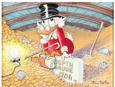 Carl Barks I May Have to Spend Some of This Stuff Scrooge McDuck Original Art picture