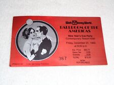 Incredibly Rare Walt Disney World 1982 New Year's Eve Party Contemporary Ticket picture