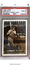Babe Ruth Signed One Cent Government Postcard w/ 1915 Photograph And PSA 10 Card picture