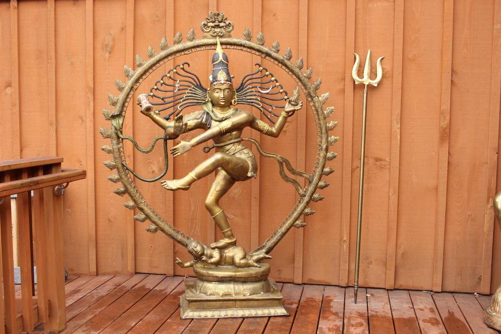 Life Size Nataraja Shiva Brass Statue Large Hindu Sculpture Handmade India Life Size Nataraja Shiva Brass Statue Large Hindu Sculpture Handmade India