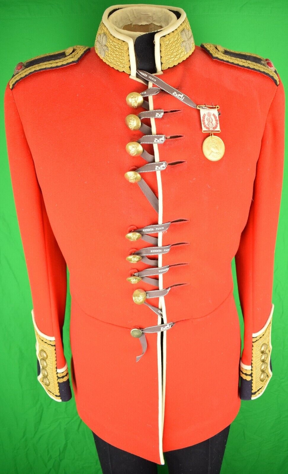 British Household Officer's Melton Wool Uniform on Mannequin Stand