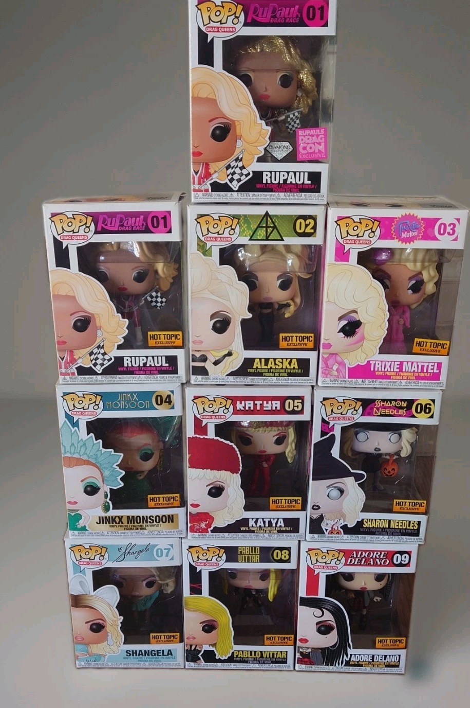 Funko Pop Drag Queens Complete Set W/ Signed Jinkx Monsoon NIB