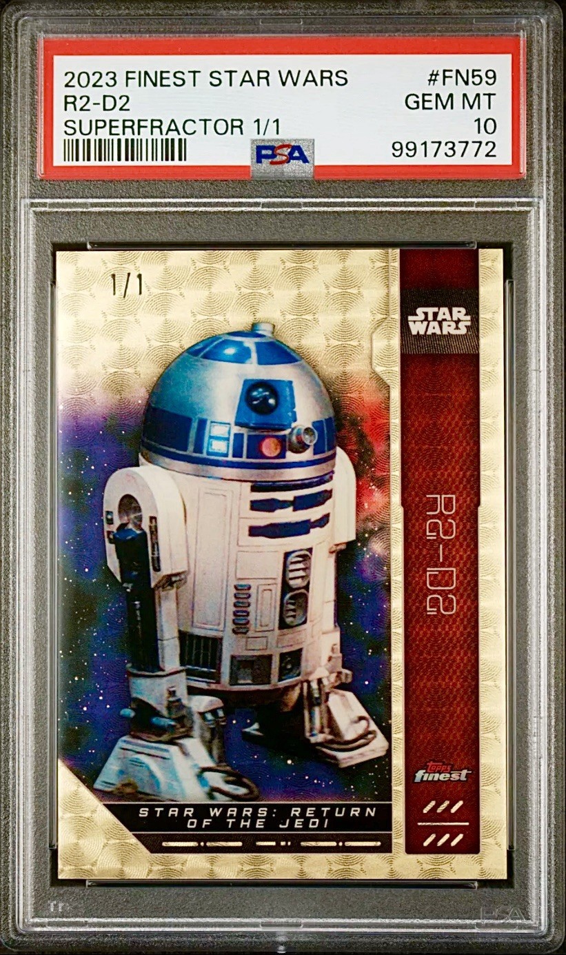 2023 Topps Finest R2-D2 Superfractor 1/1 PSA 10 2023 Topps Finest R2-D2 Superfractor 1/1 PSA 10
