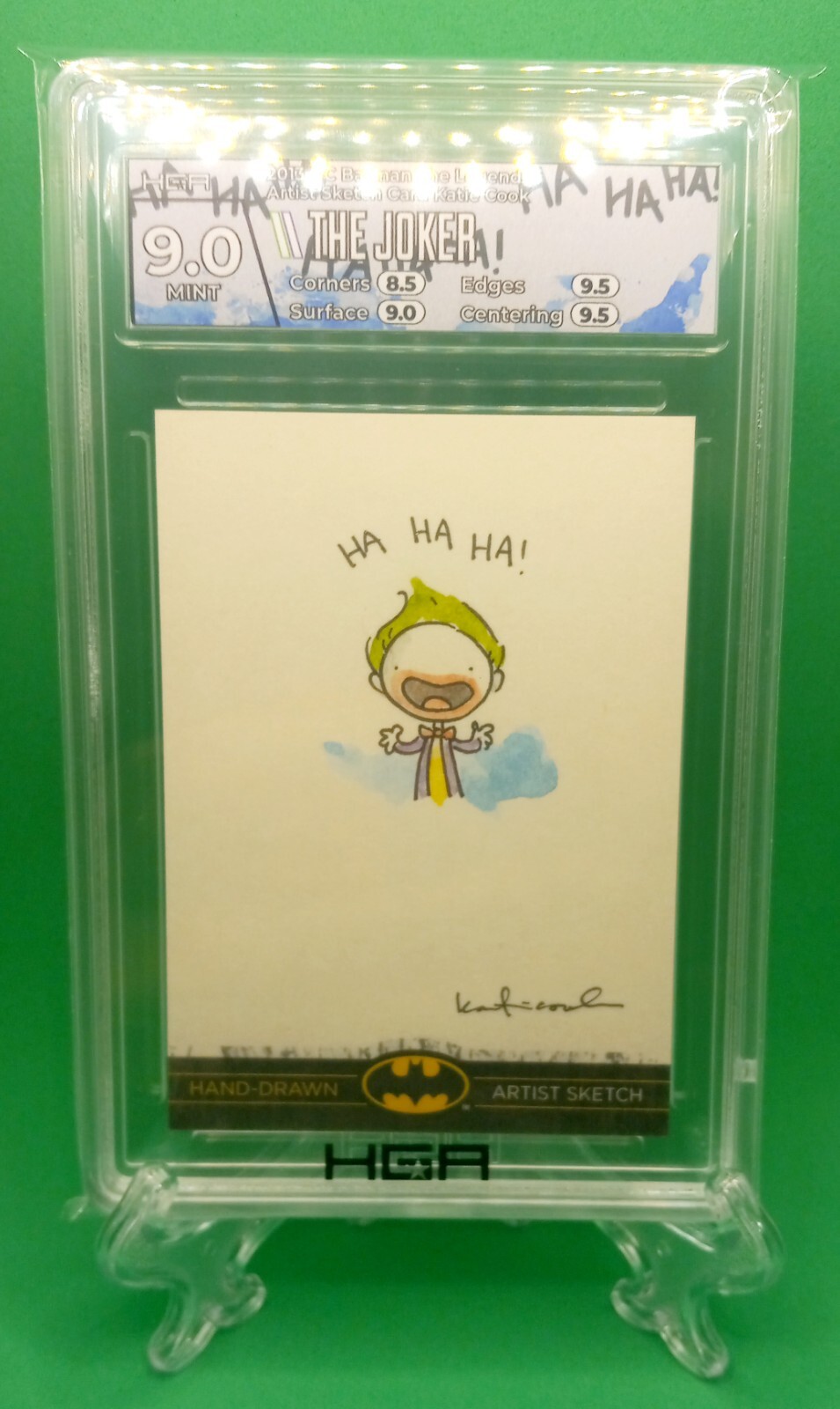 🔥2012-13 Cryptozoic DC Batman: The Legend Sketch Cards🔥 1/1 🔥JOKER HGA 9 w/10