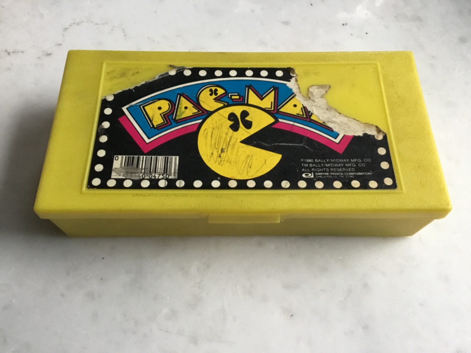 Super Rare One of a Kind 80’s Sticker Collection Pac-Man Pencil Box #studentloan Super Rare One of a Kind 80’s Sticker Collection Pac-Man Pencil Box #studentloan