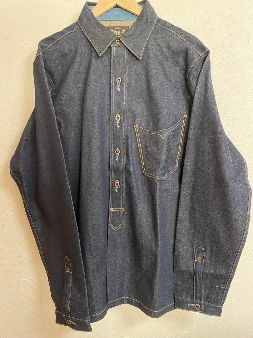 Ralph Lauren Rrl Double Rl Rigid Denim Shirt Men Vintage Limited Edition Rare Am Ralph Lauren Rrl Double Rl Rigid Denim Shirt Men Vintage Limited Edition Rare Am