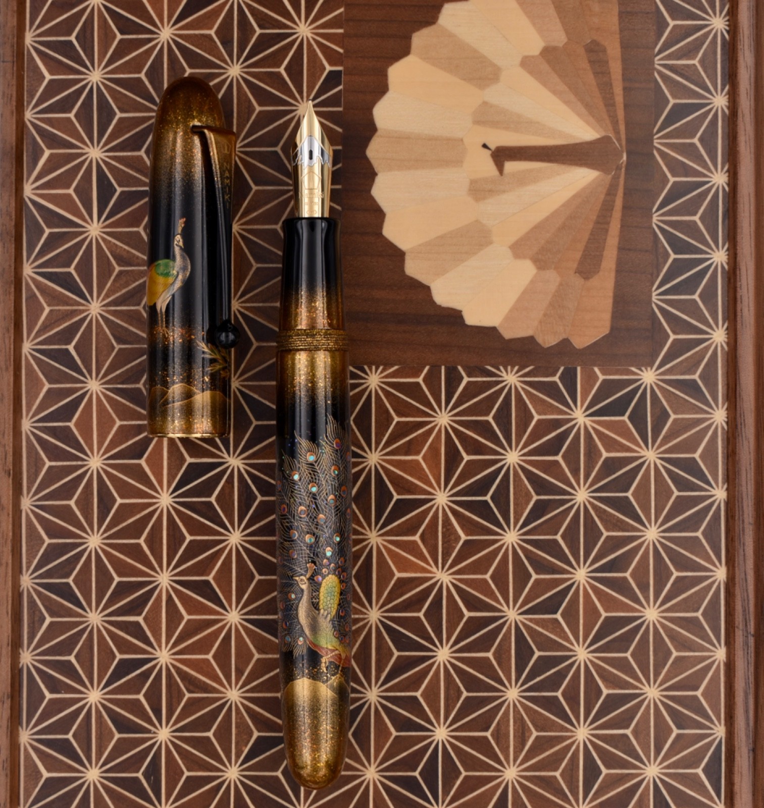 NAMIKI 2005 Yukari Royale The Peacock Limited Edition 80 Maki-e Fountain Pen M NAMIKI 2005 Yukari Royale The Peacock Limited Edition 80 Maki-e Fountain Pen M