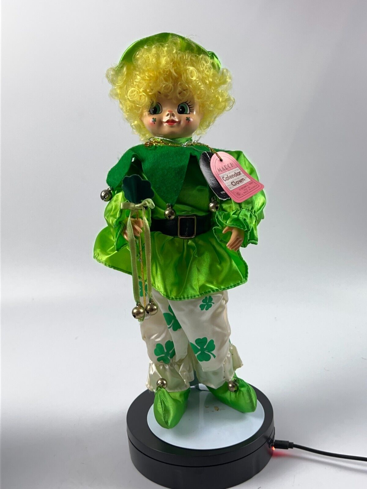 Brinn's Calendar Clown Doll March Limited Edition 1986 Irish St Patrick's Day