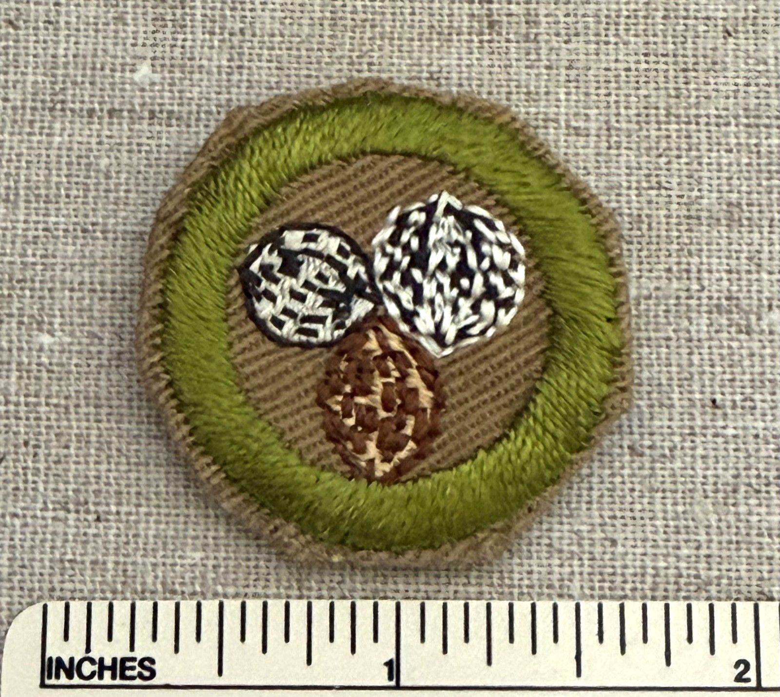 Vintage 1930s-40s? NUT CULTURE Boy Scout Merit Badge PATCH BSA Scouting Award Vintage 1930s-40s? NUT CULTURE Boy Scout Merit Badge PATCH BSA Scouting Award