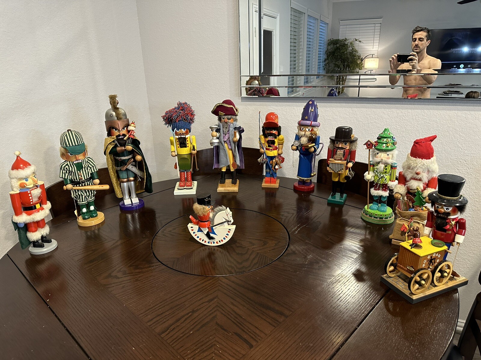 German Steinbach Nutcrackers  Set of 11 Full Size Plus One Small. Very Rare