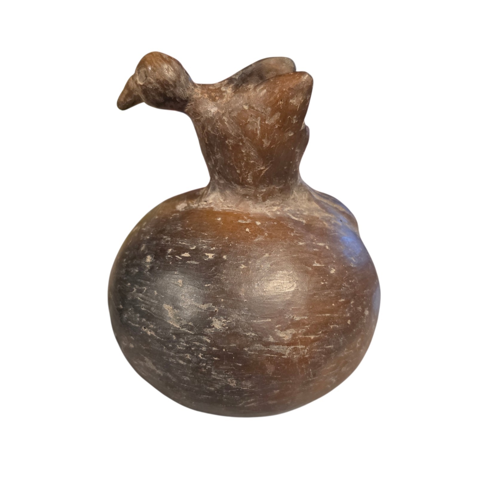 Pre-Columbian Mississippian Bird Effigy Pottery Vessel Native American