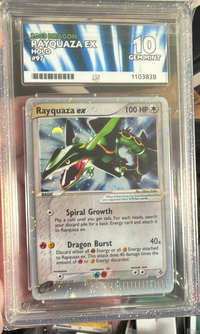 2003 RAYQUAZZA EX 97/97 DRAGON SET ACE 10 -POP 2 *** POTENTIAL PSA 10 CROSSOVER 2003 RAYQUAZZA EX 97/97 DRAGON SET ACE 10 -POP 2 *** POTENTIAL PSA 10 CROSSOVER