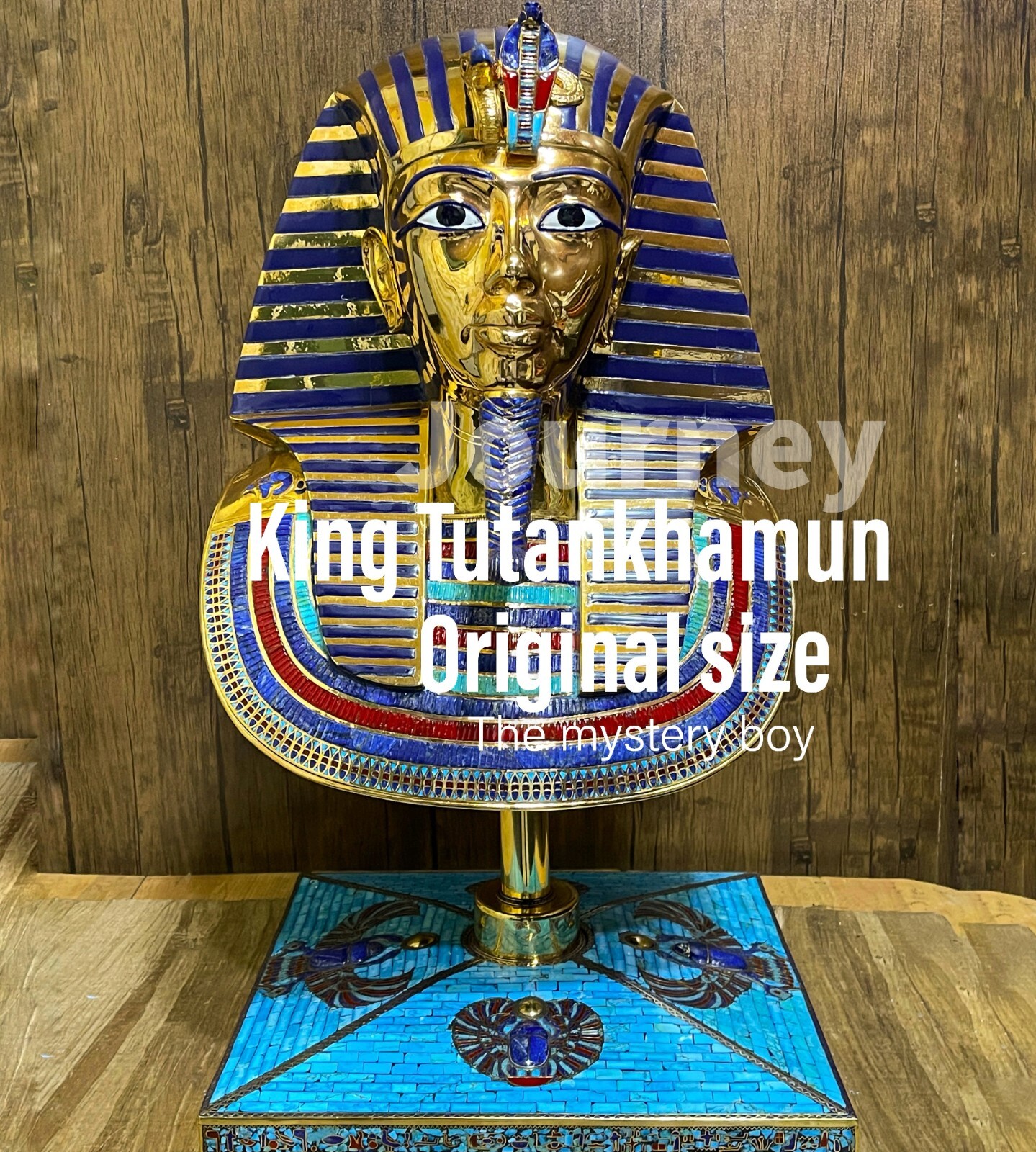 Original Size King Tutankhamun Mask, King Tutankhamun artifact. Museum Artifact. Original Size King Tutankhamun Mask, King Tutankhamun artifact. Museum Artifact.