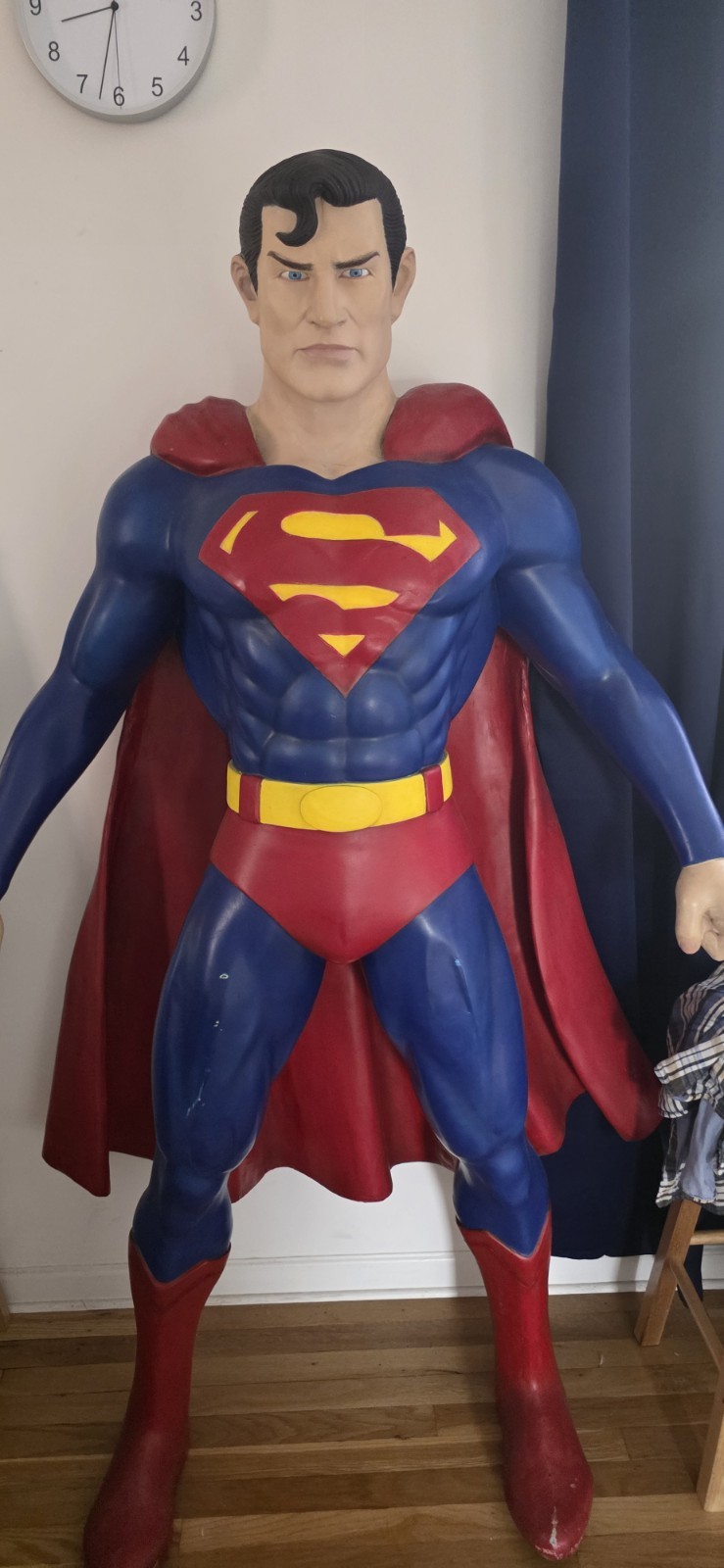 Superman, Life Size. 6'2 tall 1980s Superman, Life Size. 6'2 tall 1980s
