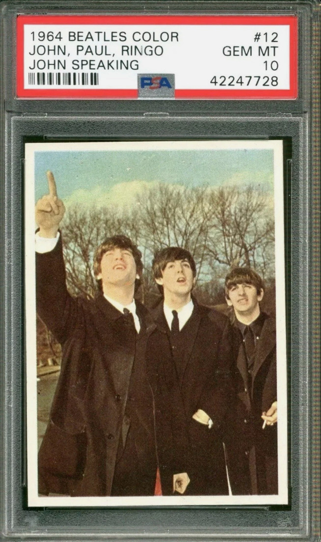1964 Topps - John Lennon, The Beatles Color 1st Edition Rookie Pop 3 1964 Topps - John Lennon, The Beatles Color 1st Edition Rookie Pop 3