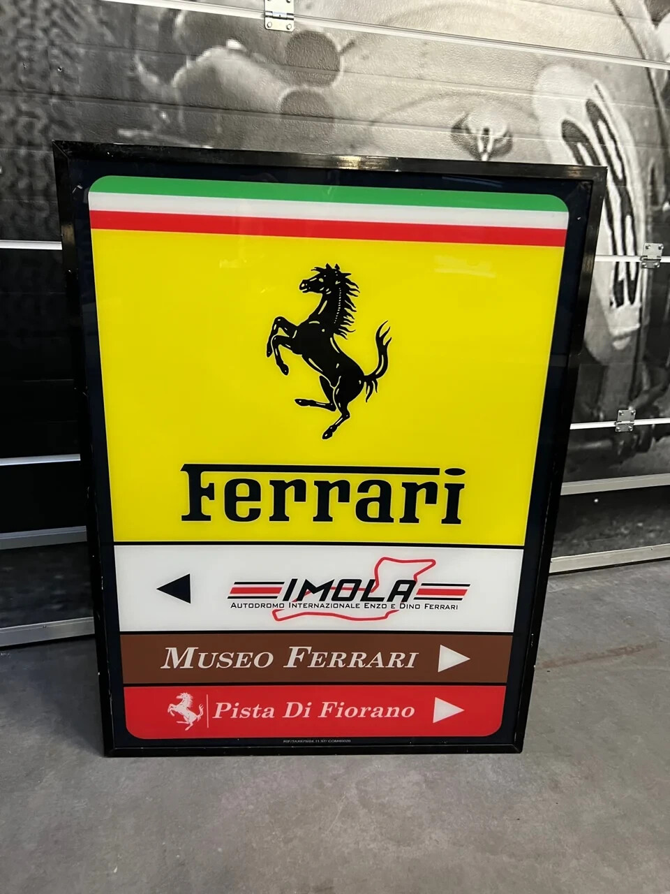 1998 Ferrari official Museo, Imola, Fiorano illuminated sign 1998 Ferrari official Museo, Imola, Fiorano illuminated sign