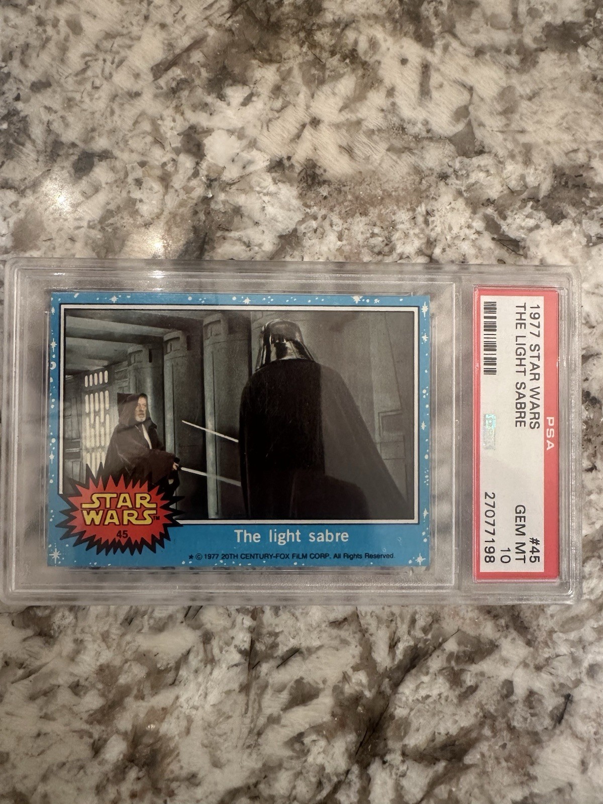 Topps 1977 Star Wars The Light Sabre #45 PSA Graded Non-Sport Trading Card Topps 1977 Star Wars The Light Sabre #45 PSA Graded Non-Sport Trading Card