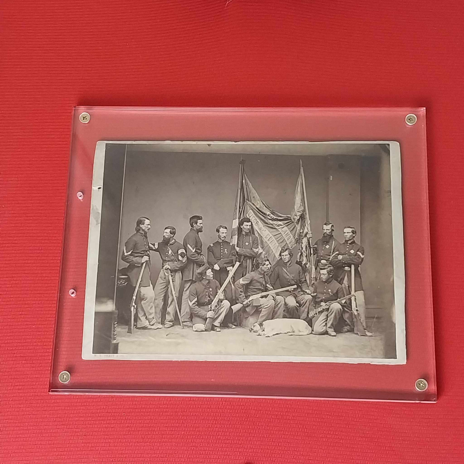 7th  Illinois Infantry Reg. Volunteer  Color Guard  &  Henry rifles Mathew brady
