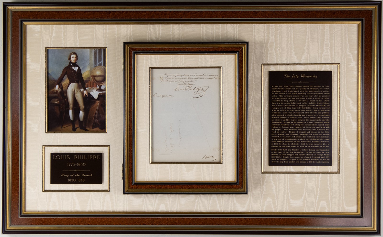 KING LOUIS PHILIPPE (FRANCE) - PROCLAMATION SIGNED 07/04/1831