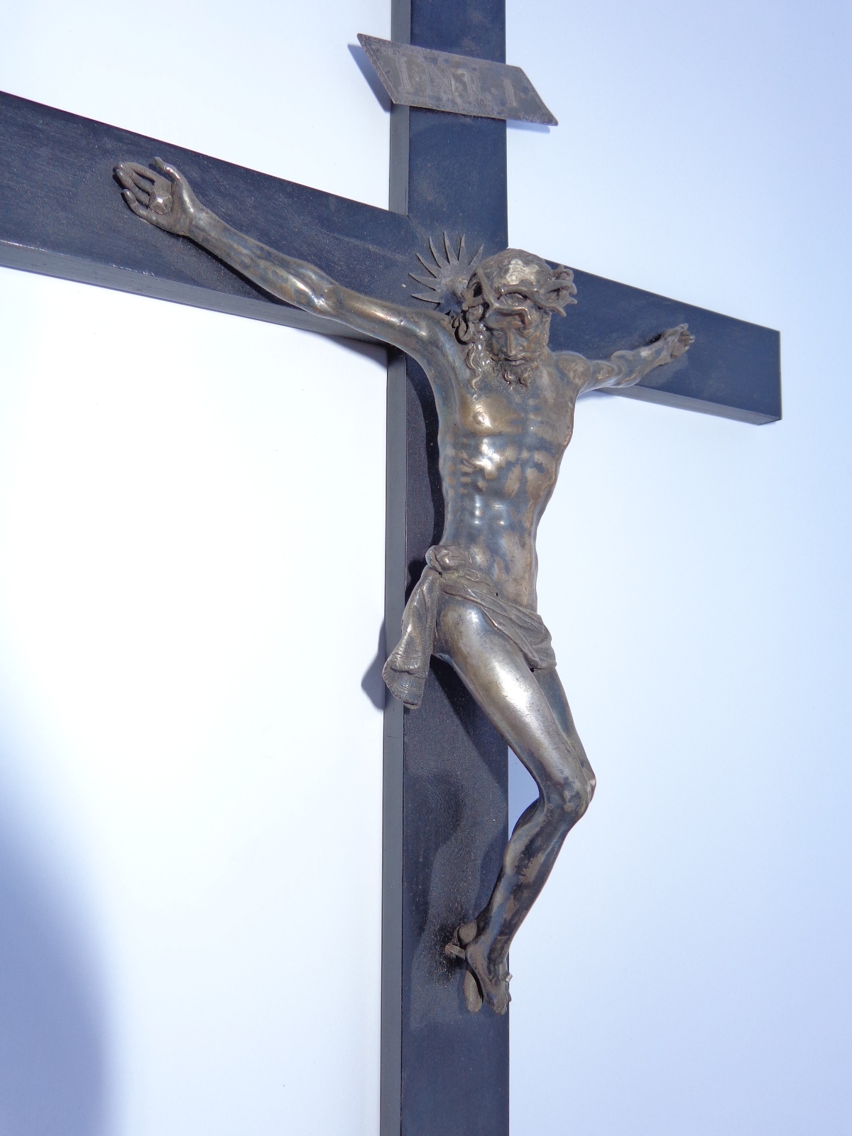 Authentic Renaissance C. 1600 Silver Jesus Christ Cross Circle of Giambologna Authentic Renaissance C. 1600 Silver Jesus Christ Cross Circle of Giambologna
