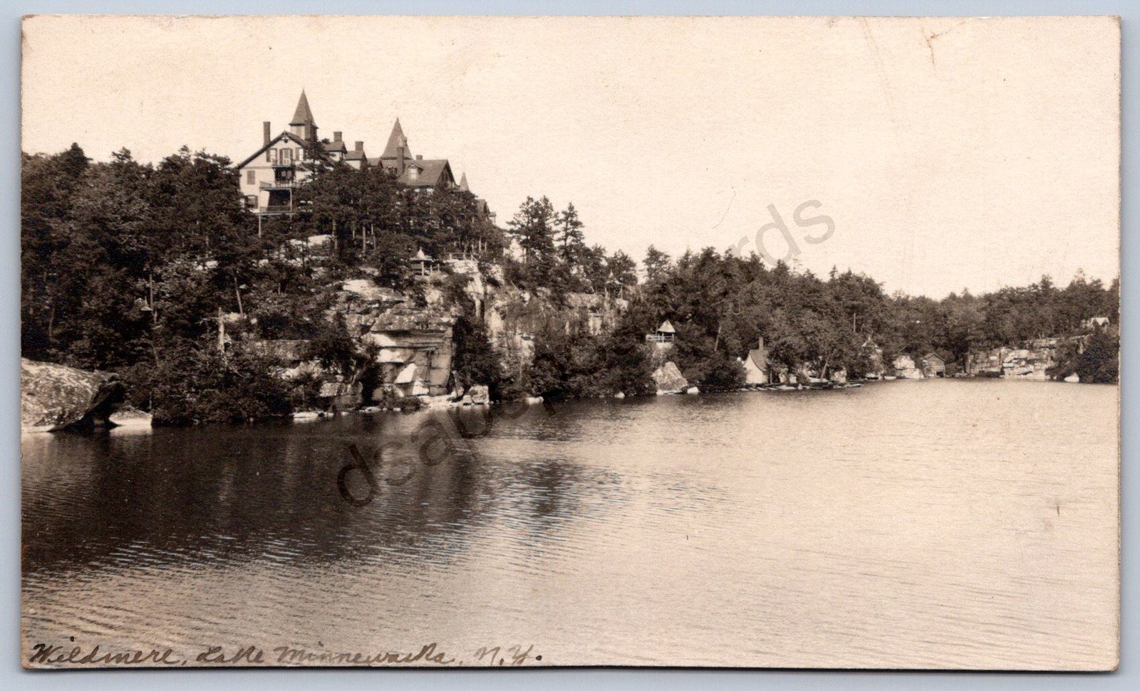 K32/ Lake Minnewaska New York RPPC Postcard c1910 Wildmere Hotel 1154 K32/ Lake Minnewaska New York RPPC Postcard c1910 Wildmere Hotel 1154