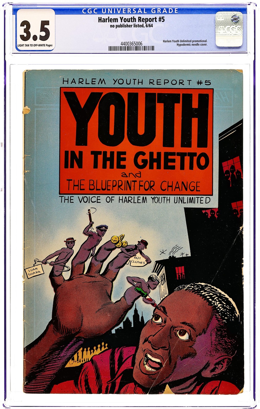 Harlem Youth Report #5 CGC 3.5 1964 4400365006 Harlem Youth Report #5 CGC 3.5 1964 4400365006